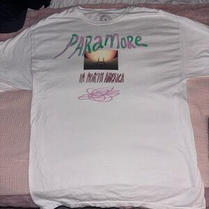 Paramore 'In North America' White Graphic tour tee